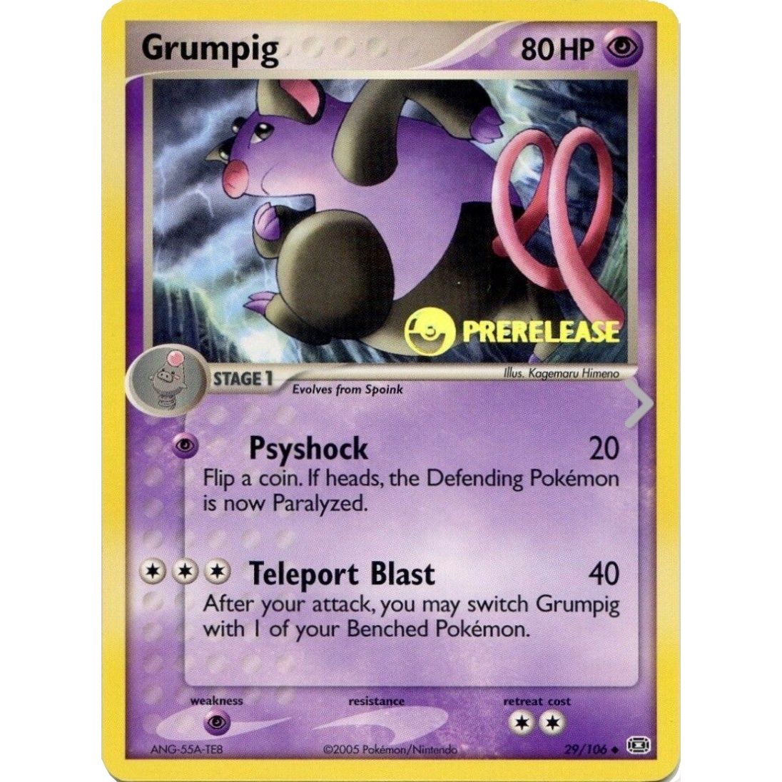 Image for Grumpig - 29/106 (Prerelease) (29/106) (PR) - Pokemon