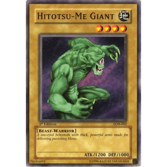 Image for Hitotsu-Me Giant (LOB-002) (LOB) - YuGiOh