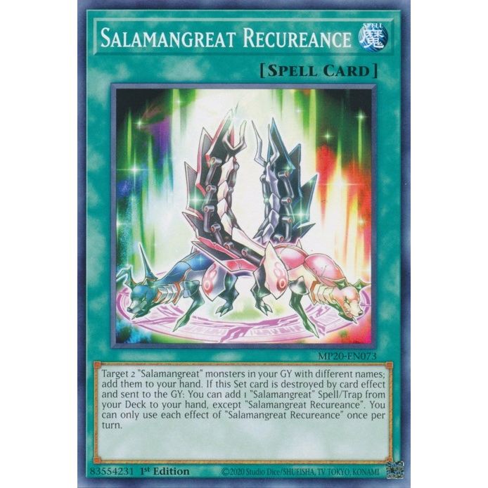 Image for Salamangreat Recureance (MP20-EN073) (MP20) - YuGiOh