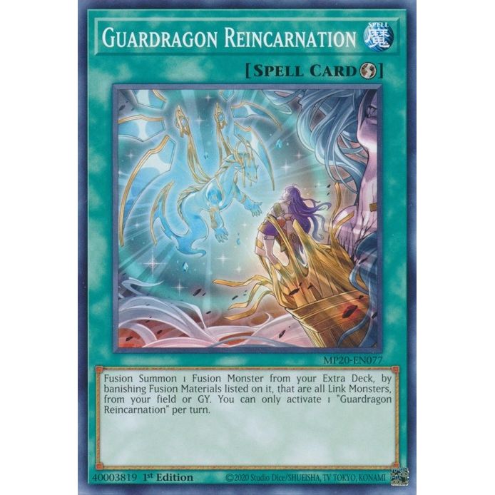 Image for Guardragon Reincarnation (MP20-EN077) (MP20) - YuGiOh