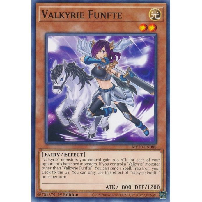 Image for Valkyrie Funfte (MP20-EN088) (MP20) - YuGiOh