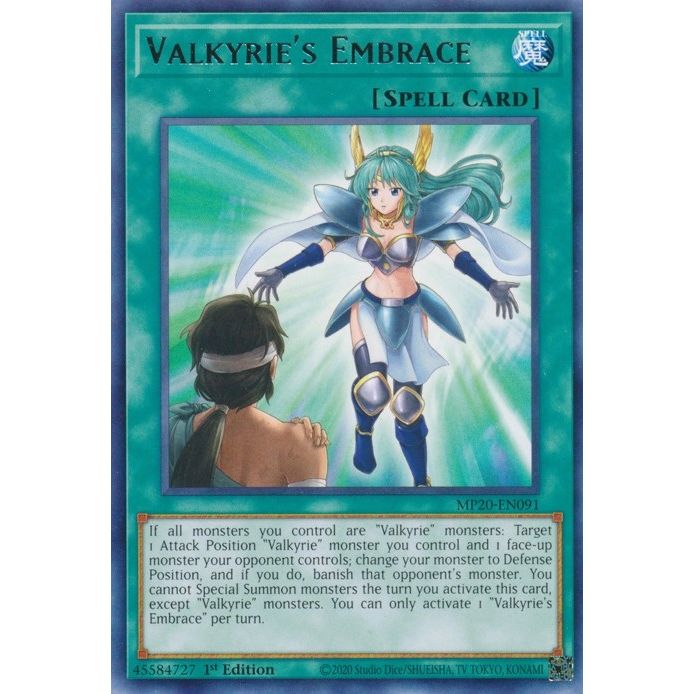 Image for Valkyrie's Embrace (MP20-EN091) (MP20) - YuGiOh
