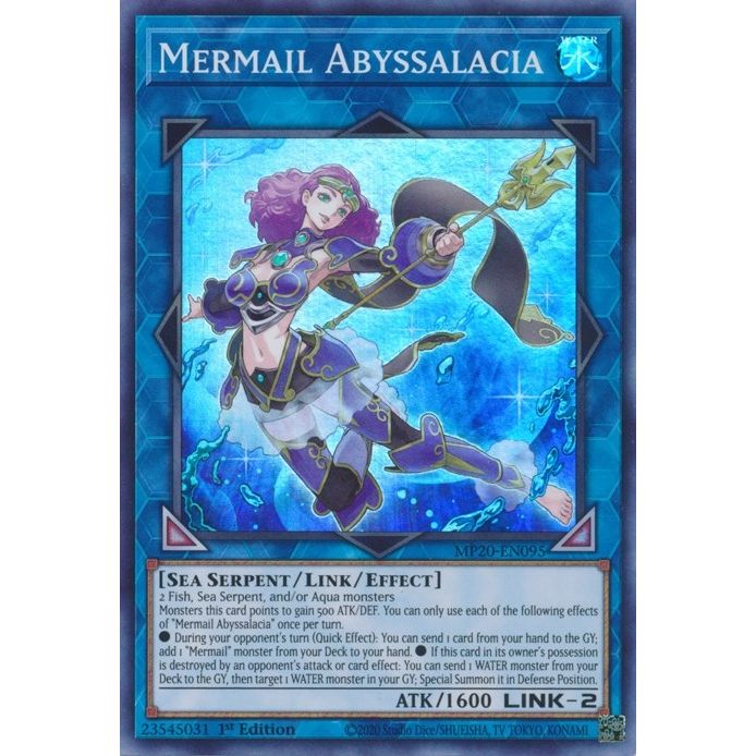 Image for Mermail Abyssalacia (MP20-EN095) (MP20) - YuGiOh