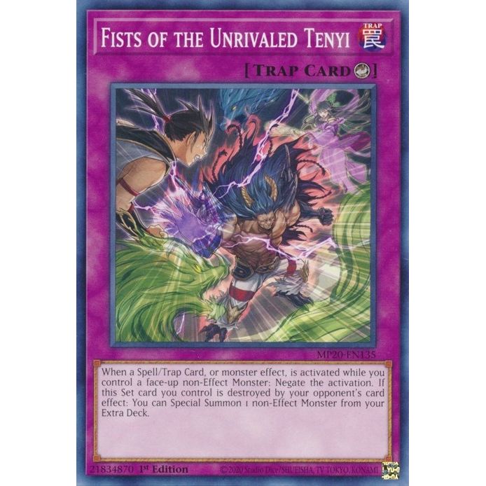 Image for Fists of the Unrivaled Tenyi (MP20-EN135) (MP20) - YuGiOh