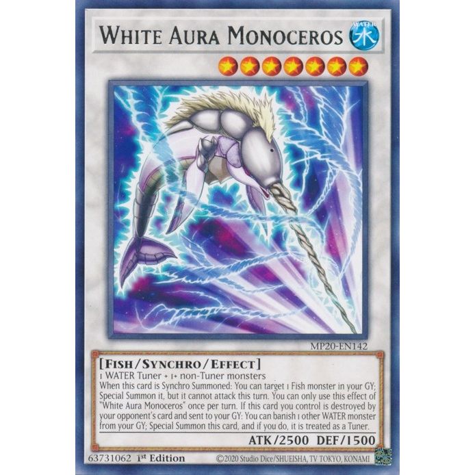 Image for White Aura Monoceros (MP20-EN142) (MP20) - YuGiOh