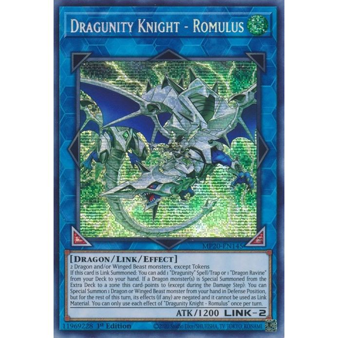 Image for Dragunity Knight - Romulus (MP20-EN145) (MP20) - YuGiOh