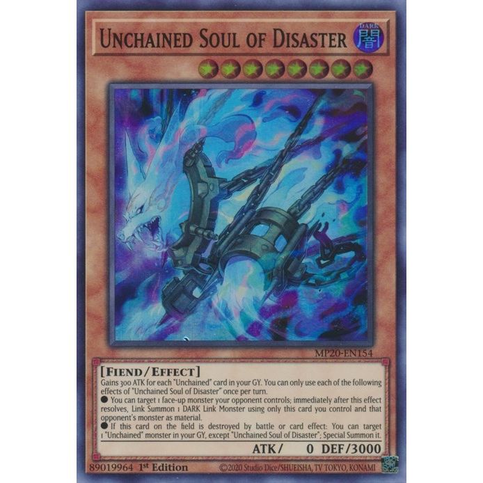 Image for Unchained Soul of Disaster (MP20-EN154) (MP20) - YuGiOh