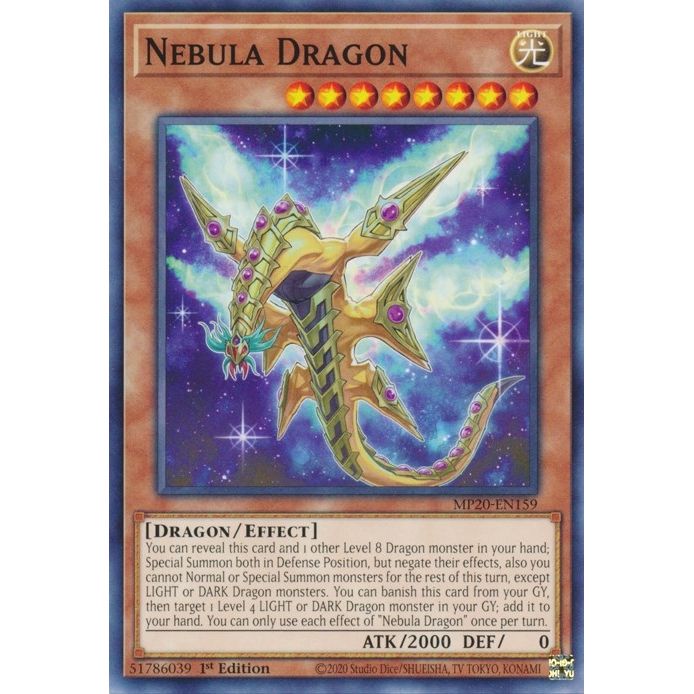 Image for Nebula Dragon (MP20-EN159) (MP20) - YuGiOh
