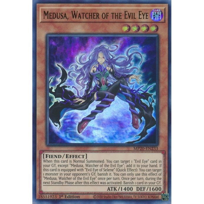 Image for Medusa, Watcher of the Evil Eye (MP20-EN233) (MP20) - YuGiOh
