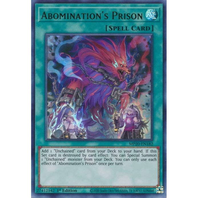 Image for Abomination's Prison (MP20-EN182) (MP20) - YuGiOh