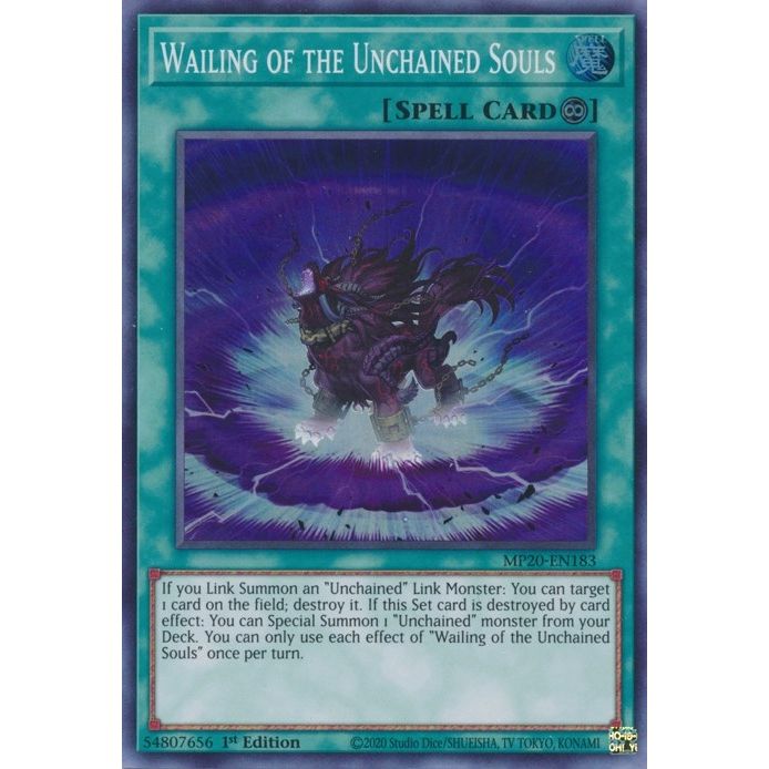 Image for Wailing of the Unchained Souls (MP20-EN183) (MP20) - YuGiOh