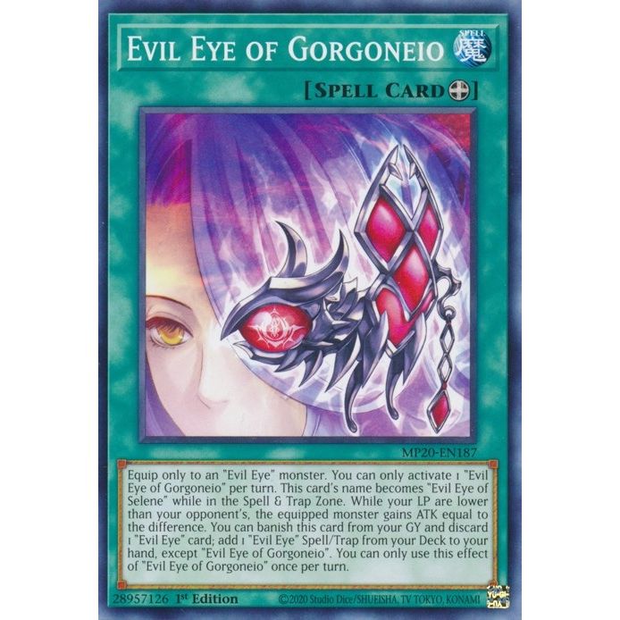 Image for Evil Eye of Gorgoneio (MP20-EN187) (MP20) - YuGiOh