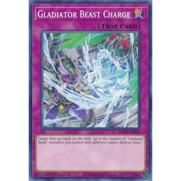 Image for Gladiator Beast Charge (MP20-EN193) (MP20) - YuGiOh