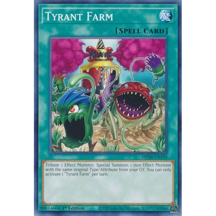 Image for Tyrant Farm (MP20-EN199) (MP20) - YuGiOh