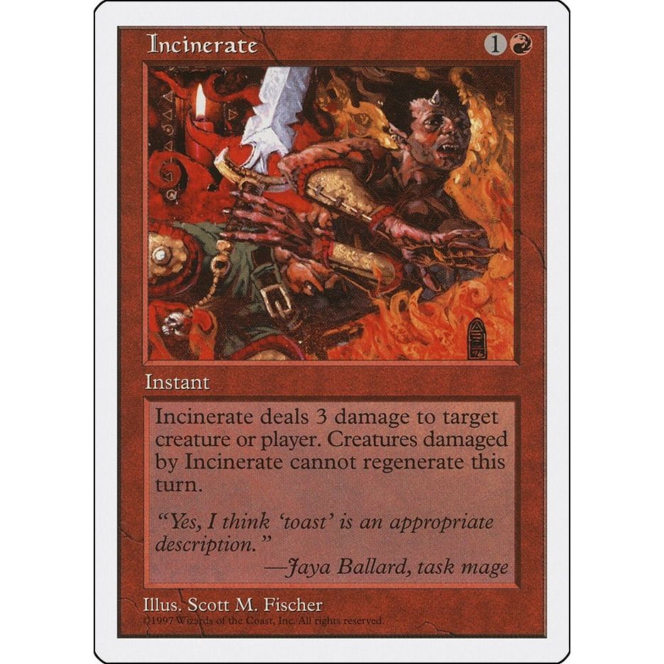 Image for Incinerate (5ED) - Magic: The Gathering