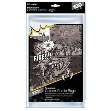 Image for Golden Size 7-3/4" X 10-1/2" Resealable Comic Bags (100-Pack) - Collectible Storage