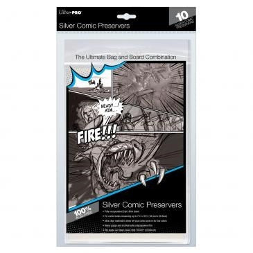 Image for Silver Comic Preserver 7-1/4" X 10-1/2" (10ct.) - Collectible Storage