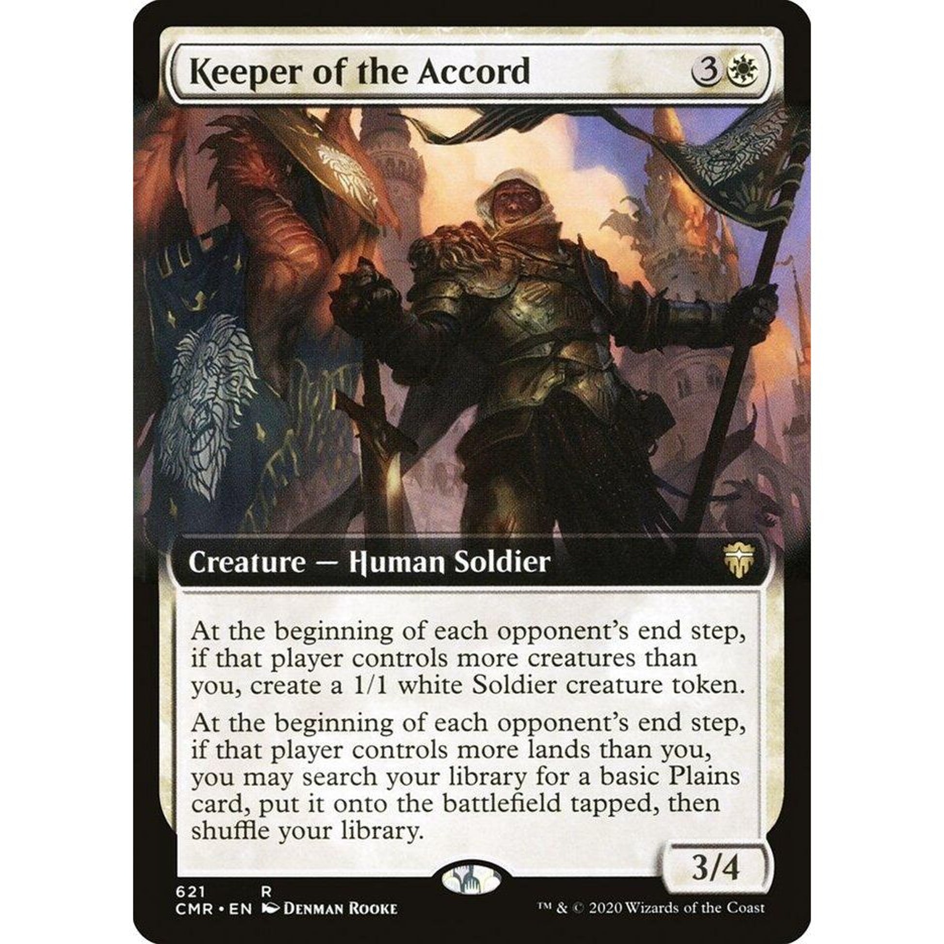 Image for Keeper of the Accord (Extended Art) (621) (CMR) - Magic: The Gathering