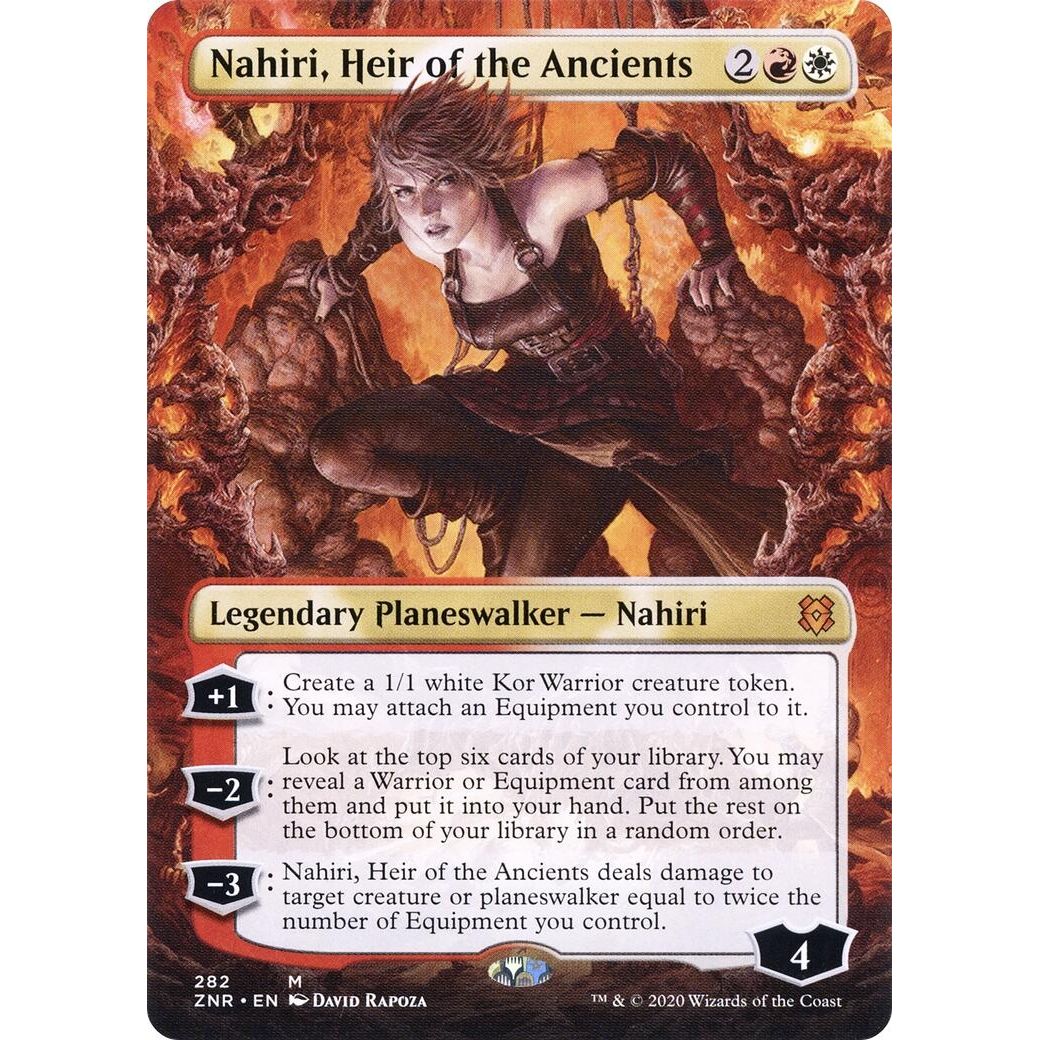 Image for Nahiri, Heir of the Ancients (Borderless) (282) (ZNR) - Magic: The Gathering