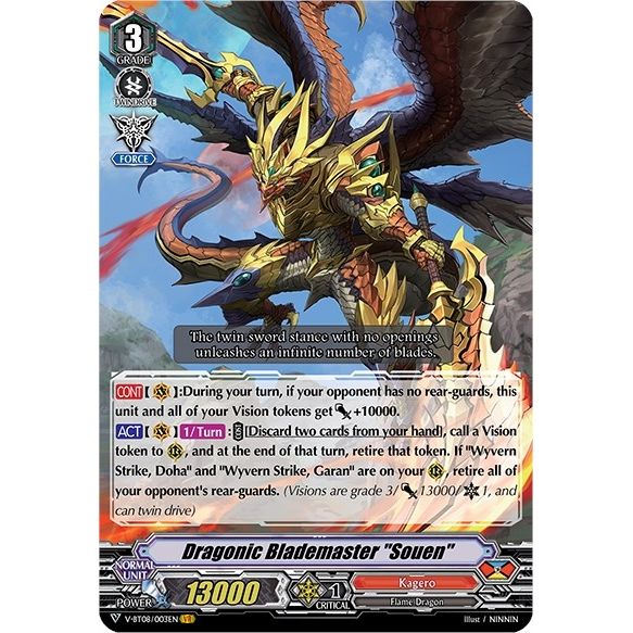Image for Dragonic Blademaster "Souen" (V-BT08/003EN VR) (V-BT08) - Cardfight Vanguard