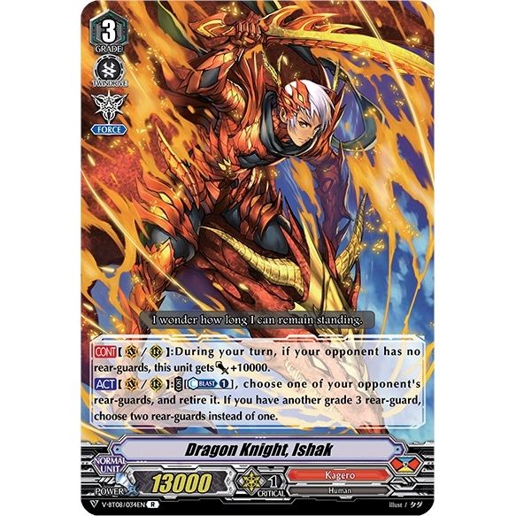 Image for Dragon Knight, Ishak (V-BT08/034EN R) (V-BT08) - Cardfight Vanguard