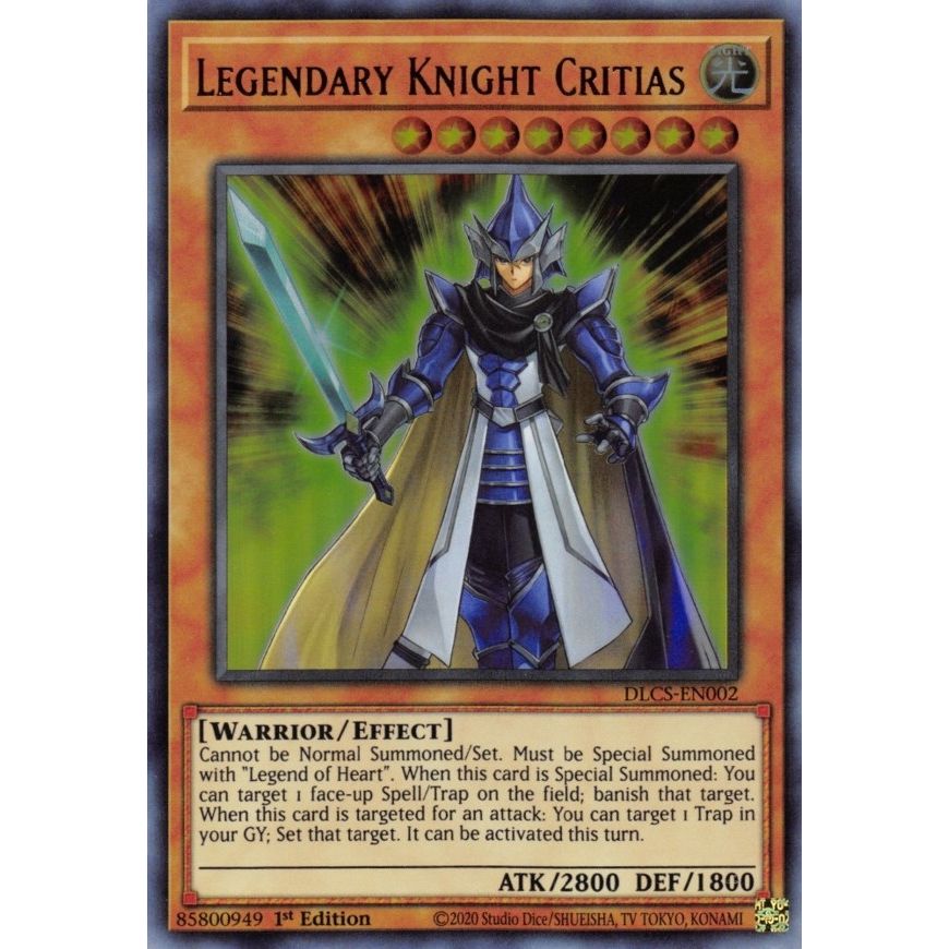 Image for Legendary Knight Critias (DLCS-EN002) (DLCS) - YuGiOh