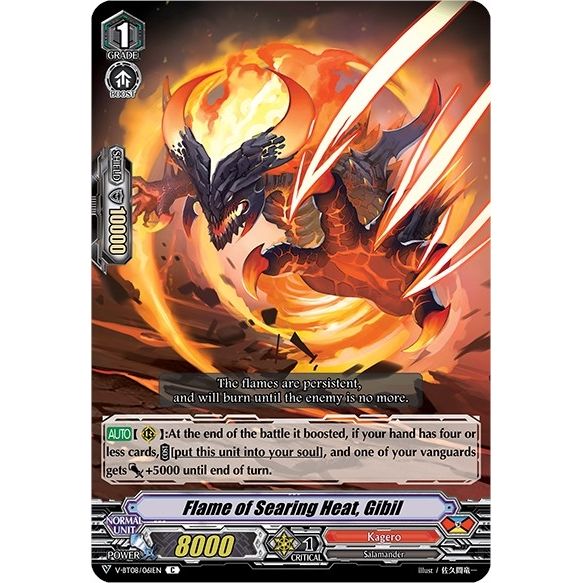 Image for Flame of Searing Heat, Gibil (V-BT08/061EN C) (V-BT08) - Cardfight Vanguard
