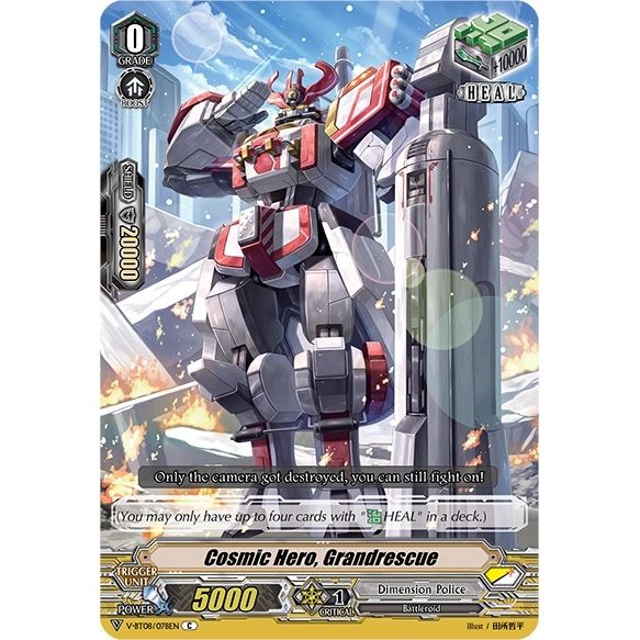 Image for Cosmic Hero, Grandrescue (V-BT08/078EN C) (V-BT08) - Cardfight Vanguard