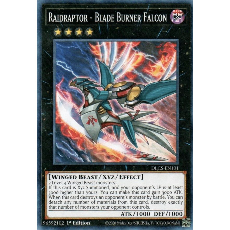 Image for Raidraptor - Blade Burner Falcon (DLCS-EN101) (DLCS) - YuGiOh