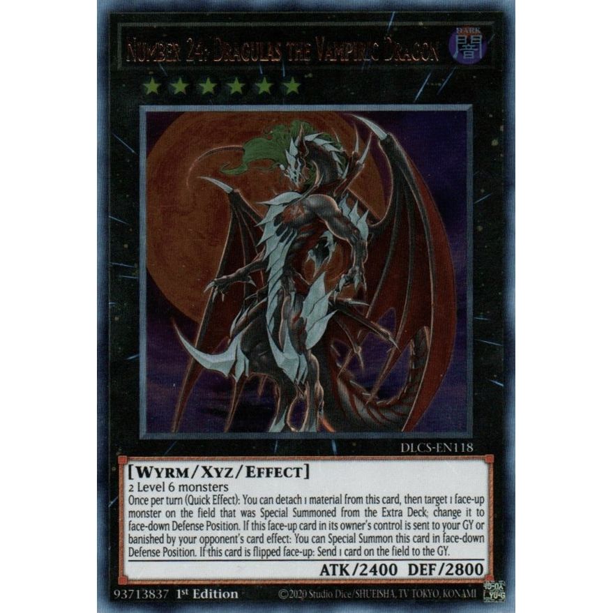 Image for Number 24: Dragulas the Vampiric Dragon (DLCS-EN118) (DLCS) - YuGiOh