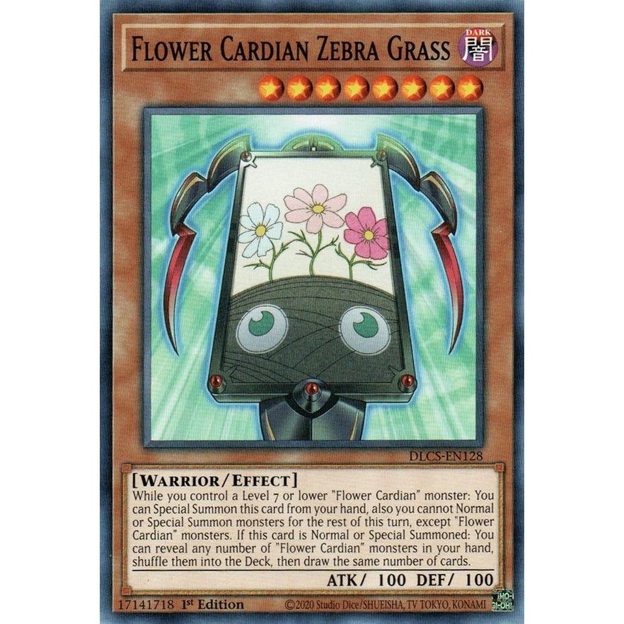 Image for Flower Cardian Zebra Grass (DLCS-EN128) (DLCS) - YuGiOh
