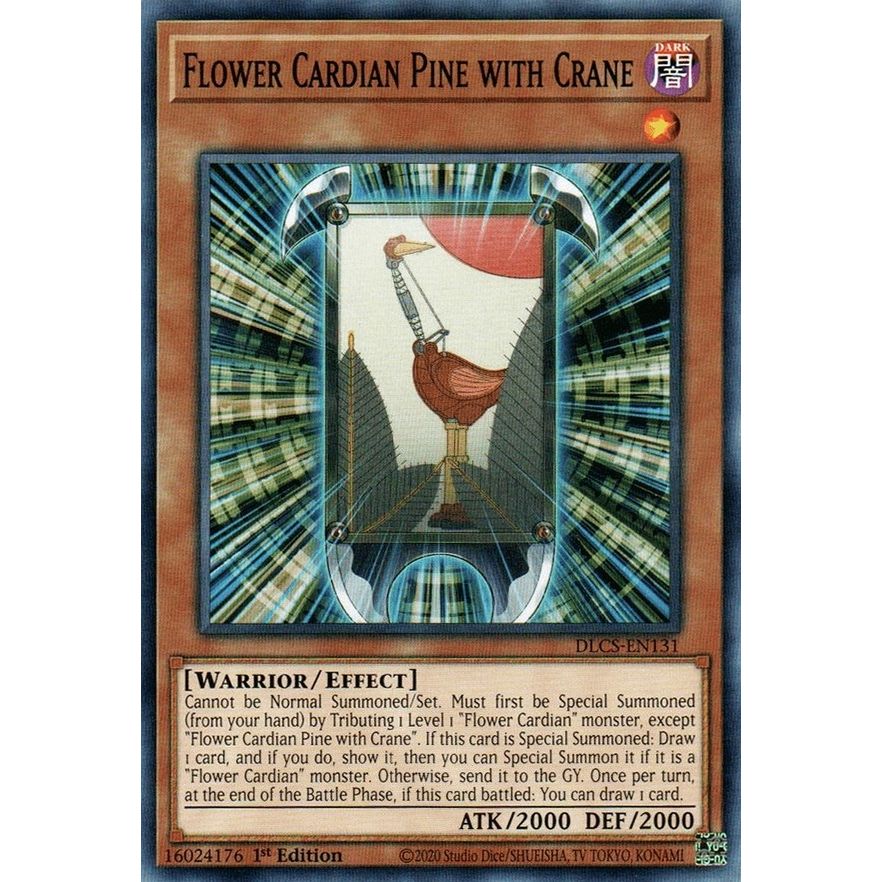 Image for Flower Cardian Pine with Crane (DLCS-EN131) (DLCS) - YuGiOh