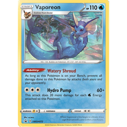 Image for Vaporeon - SWSH072 (SWSH072) (SWSD) - Pokemon