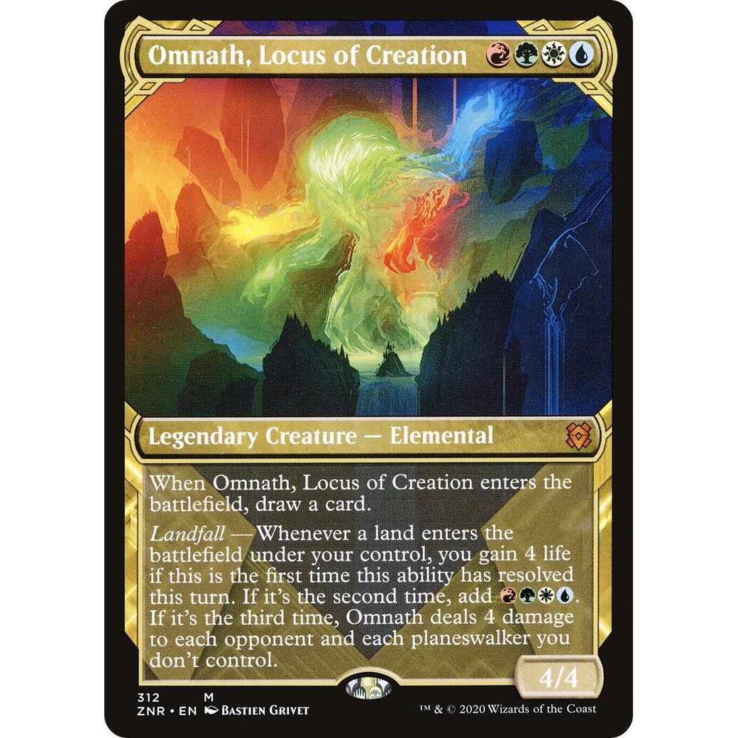 Image for Omnath, Locus of Creation (Showcase) (312) (ZNR) - Magic: The Gathering