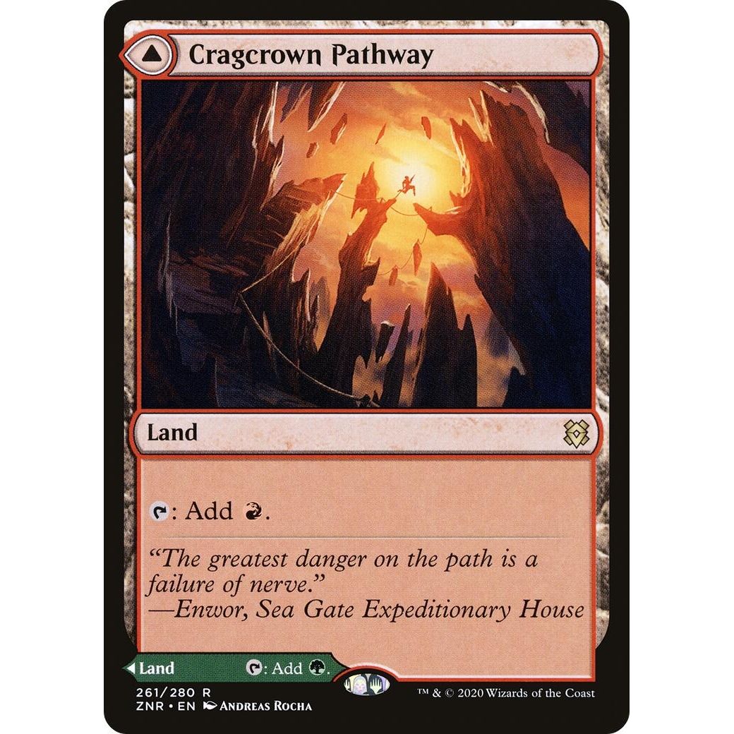 Image for Cragcrown Pathway (261) (ZNR) - Magic: The Gathering