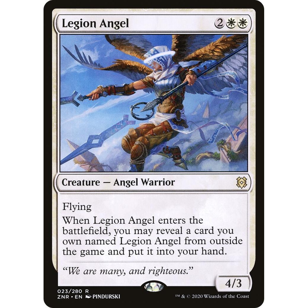 Image for Legion Angel (23) (ZNR) - Magic: The Gathering