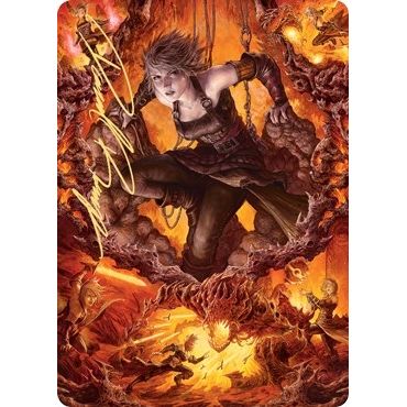 Image for Nahiri, Heir of the Ancients Art Card (4/81) (Gold-Stamped Signature) (4) (ASZNR) - Magic: The Gathering