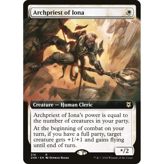 Image for Archpriest of Iona (Extended Art) (316) (ZNR) - Magic: The Gathering