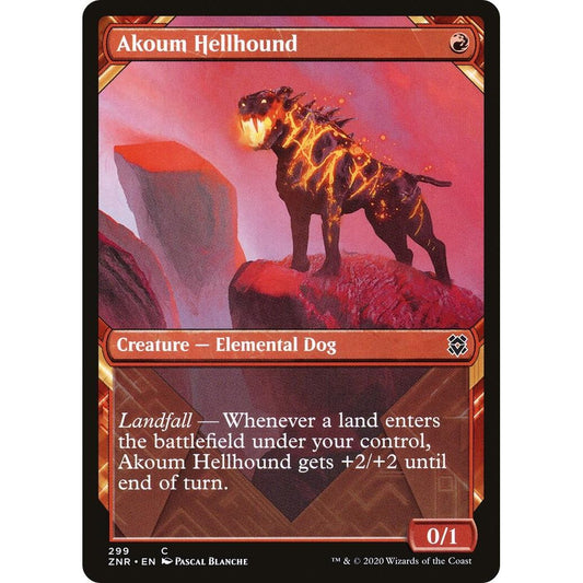 Image for Akoum Hellhound (Showcase) (299) (ZNR) - Magic: The Gathering
