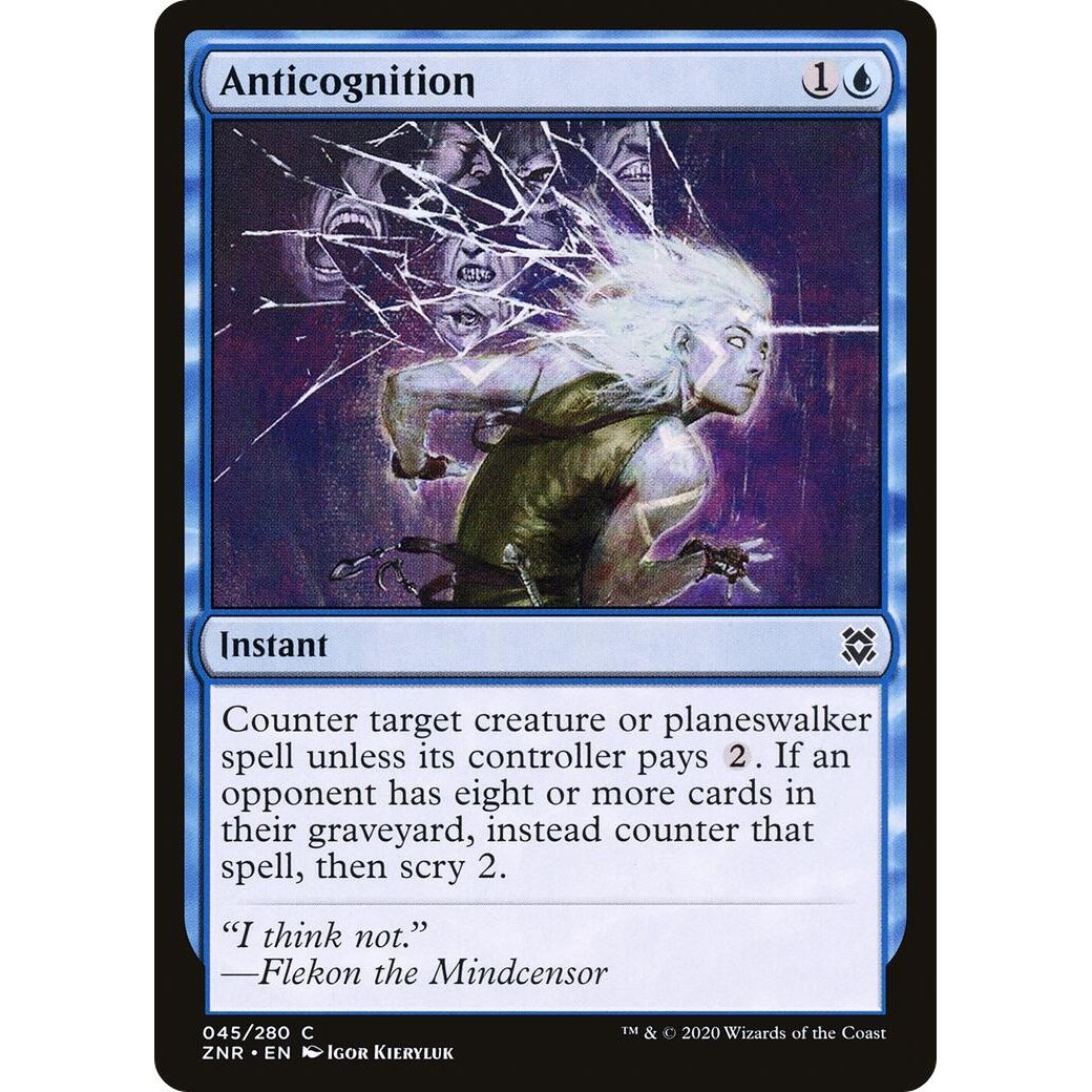 Image for Anticognition (45) (ZNR) - Magic: The Gathering