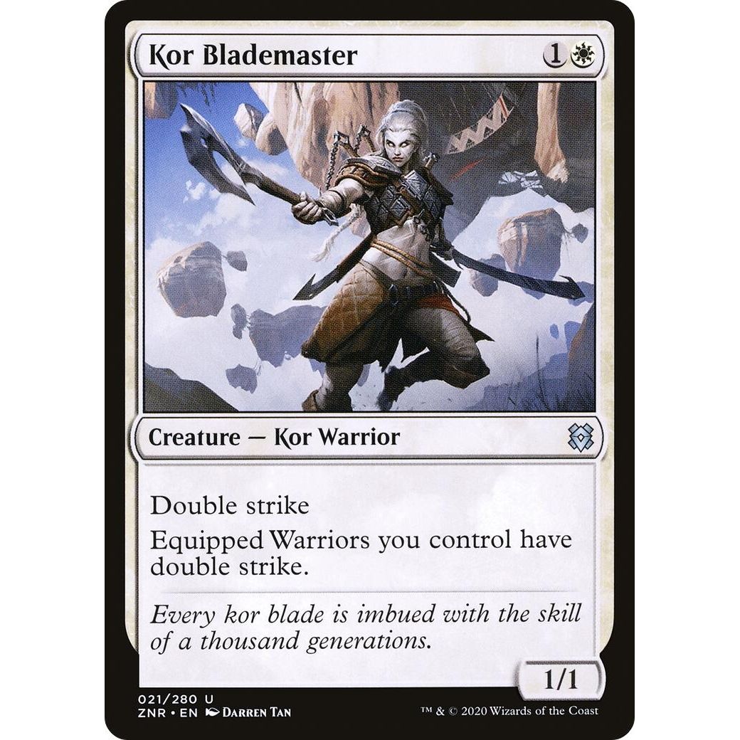 Image for Kor Blademaster (21) (ZNR) - Magic: The Gathering