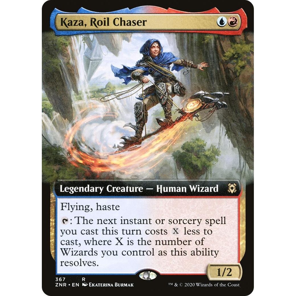 Image for Kaza, Roil Chaser (Extended Art) (367) (ZNR) - Magic: The Gathering