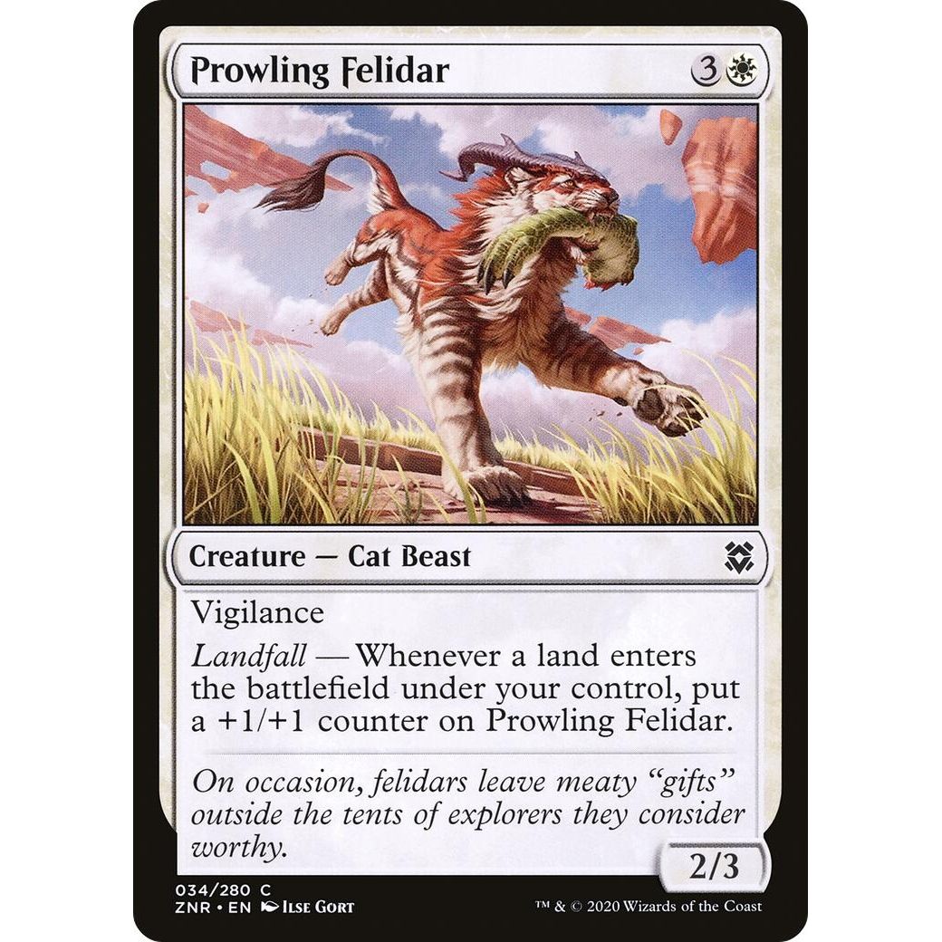 Image for Prowling Felidar (34) (ZNR) - Magic: The Gathering
