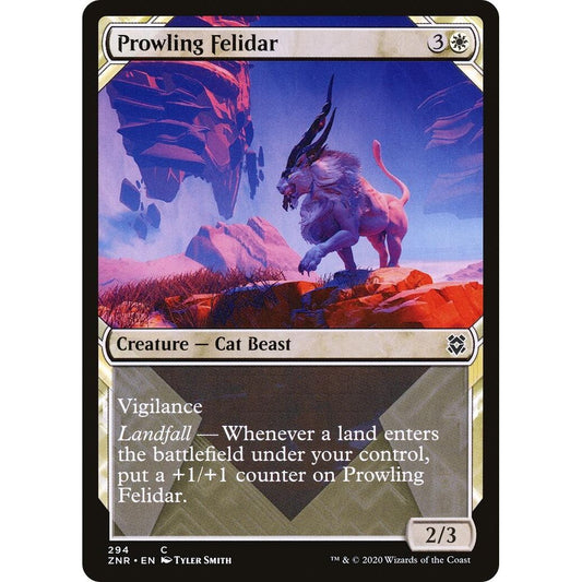 Image for Prowling Felidar (Showcase) (294) (ZNR) - Magic: The Gathering