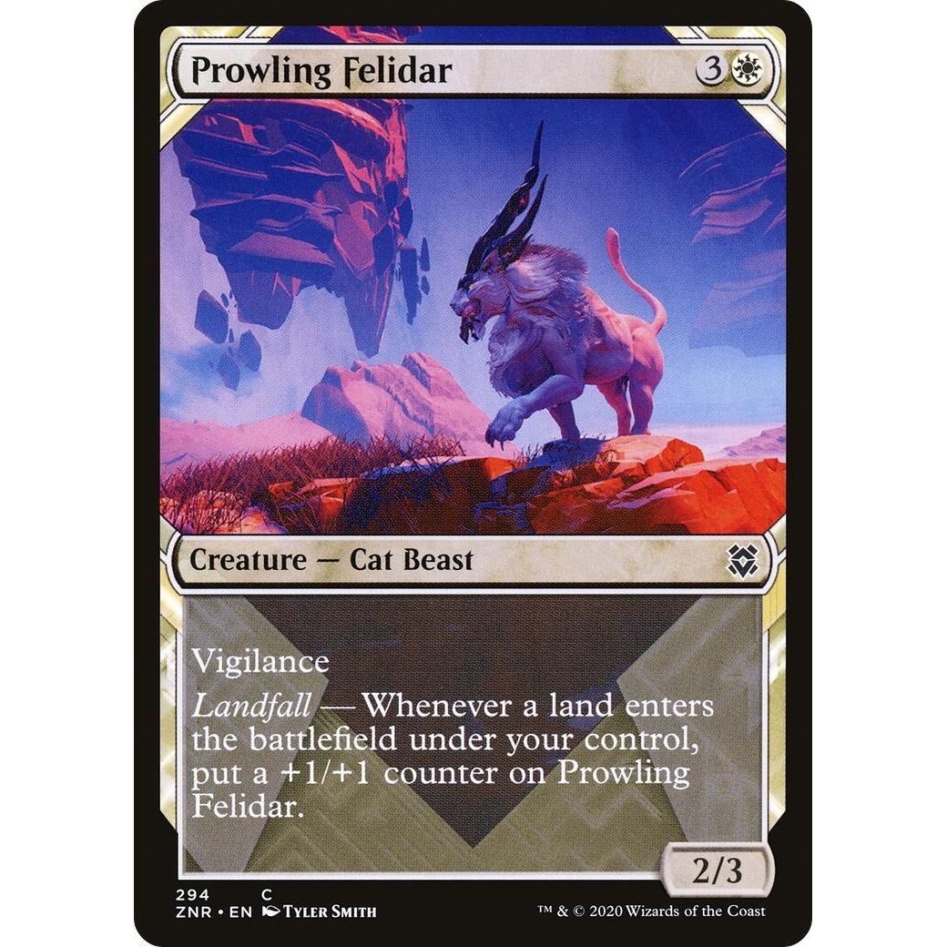 Image for Prowling Felidar (Showcase) (294) (ZNR) - Magic: The Gathering