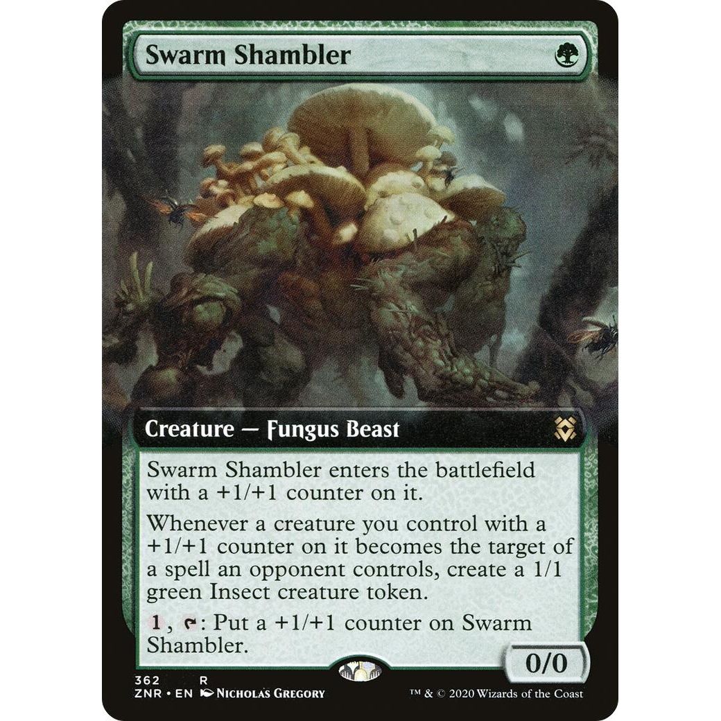 Image for Swarm Shambler (Extended Art) (362) (ZNR) - Magic: The Gathering