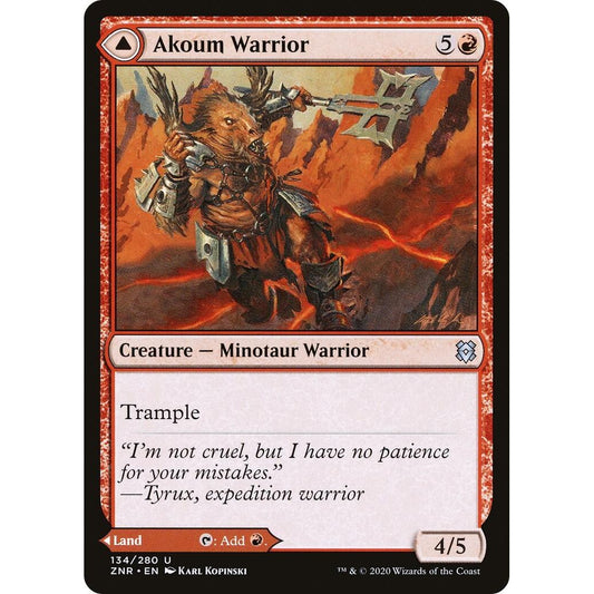 Image for Akoum Warrior (134) (ZNR) - Magic: The Gathering