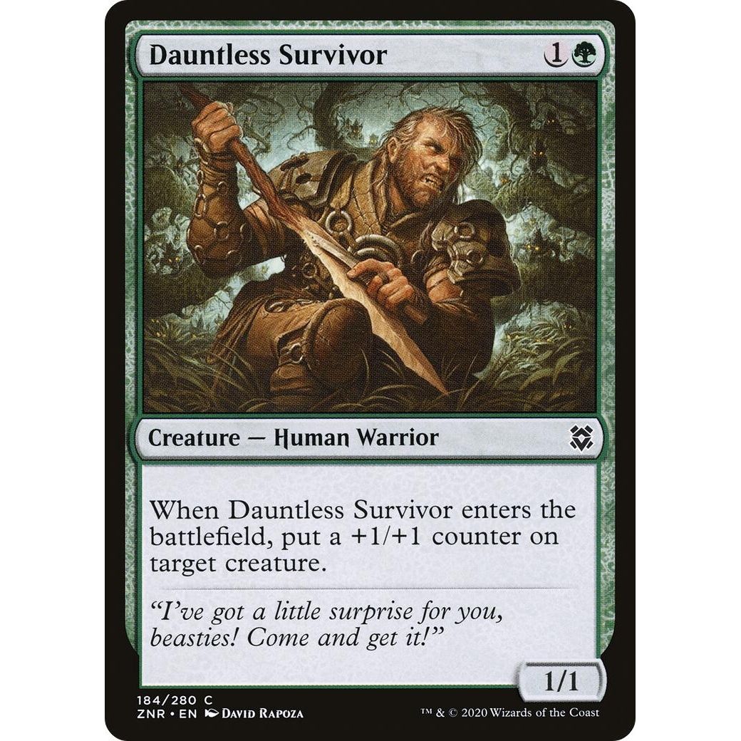 Image for Dauntless Survivor (184) (ZNR) - Magic: The Gathering