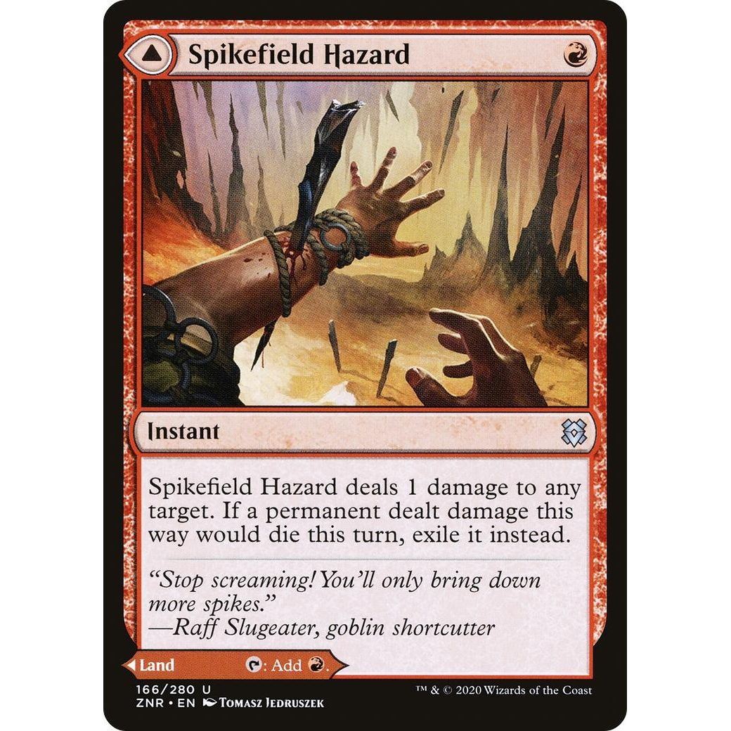 Image for Spikefield Hazard (166) (ZNR) - Magic: The Gathering