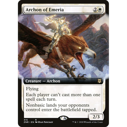 Image for Archon of Emeria (Extended Art) (315) (ZNR) - Magic: The Gathering